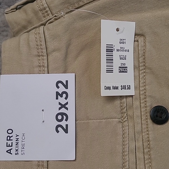 NWT AERO Skinny Stretch Khakis - Picture 5 of 5